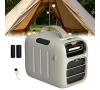 Condizionatore d'Aria Portatile, 5121 BTU Raffreddamento e Riscaldamento, Deumidificatore, Timer, 500W Basso Potere AC/DC, 3 velocità del Vento per i Viaggi e Il Campeggio