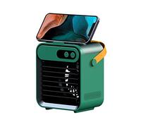 Condizionatore d'Aria Portatile, Mini raffrescatore d'Aria per casa e Esterni, Piccolo, Portatile, con Staffa e nebulizzatore (Nero)