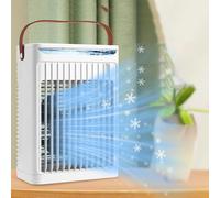 Condizionatore d'aria portatile Mini ventola di raffreddamento portatile Raffreddatore d'aria a spruzzo di grandi dimensioni Display con grande volume d'aria Ventilatore freddo da tavolo Ventilatore e