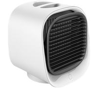 Condizionatore d'aria portatile, nebbia di ghiaccio fine compatta, mini refrigeratore d'aria silenzioso, ventilatore alimentato tramite USB con condotto d'aria a flusso assiale, raccolta del vento