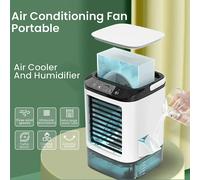 Condizionatore d'aria portatile Piccola unità CA a 3 velocità Mini dispositivo di raffreddamento dell'aria Ventilatore elettrico con serbatoio dell'acqua da 900 ml con umidificatore per ufficio camera