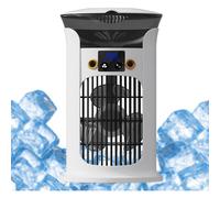 Condizionatore d'aria portatile, raffrescatore evaporativo da 9”, ventilatore a torre per camera da letto, esterni e interni (bianco)