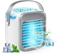 Condizionatore d'aria portatile, ventola di raffreddamento personale 3 in 1, evaporativa con serbatoio d'acqua di grande capacità, mini condizionatore da scrivania per casa, camera da letto, viaggi e