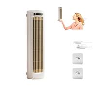 Condizionatore D'aria Portatile, Ventola Di Raffreddamento Silenziosa, 3 Velocità E Touch Screen A LED, Raffrescatore D'aria Per Interni, Piccolo Ventilatore A Torre Da Tavolo Ricaricabile,Bianca