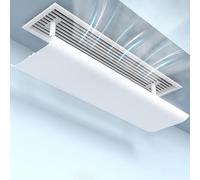 Condizionatore d'aria retrattile Shiel, Condizionatore d'aria centrale, bocchetta superiore a soffitto, deflettore dell'aria regolabile, bianco, diverse misure
