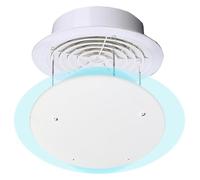 Condizionatore d'aria rotondo bianco r per prese d'aria centrali a soffitto, regolabile, 60 cm, dimensioni 24 pollici, migliora il flusso d'aria e perfetto per uso domestico e ufficio