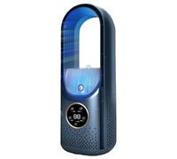 Condizionatore D'aria Silenzioso, Ventola Di Raffreddamento, Raffrescatore Evaporativo Silenzioso Senza Pale, Ventilatore Senza Pale, Ventilatore Da Tavolo Portatile E Silenzioso A 6 Velocità,Blu