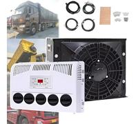 Condizionatore d'Aria Split 12V/24V, Mini Climatizzatore Split per Camper, Autobus, Roulotte, Autocarri Pesanti, Veicoli Commerciali, Rimorchi,12V-Black