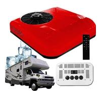 Condizionatore d'aria sul tetto, 12 V/24 V, compatibile con funzioni di raffreddamento e calore, alto volume d'aria per camper, autobus e veicoli