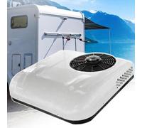 Condizionatore d'aria sul tetto, 12 V/24 V, compatibile con funzioni di raffreddamento e calore, alto volume d'aria per camper, autobus e veicoli