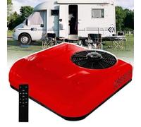 Condizionatore d'aria sul tetto, 12 V/24 V, compatibile con funzioni di raffreddamento e calore, alto volume d'aria per camper, autobus e veicoli