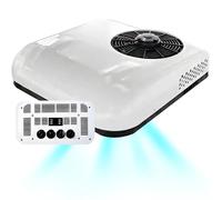 Condizionatore Elettrico 12V/24V, Universale per Unità Di Aria Condizionata Camper, Climatizzatore Camper Silenziosa E Raffreddamento, Per Camion Leggeri, Rimorchi, Trattori, Roulotte,White-24V