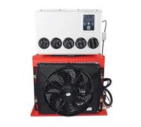 Condizionatore Elettrico per Automobili 12V/24V, consumo di Olio Pari a Zero, Raffreddamento rapido della Batteria del Veicolo, Funzionamento Regolare(Red 12V)