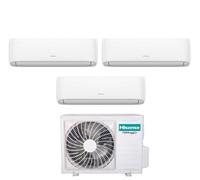 Condizionatore Hisense Trial Split Inverter Serie Hi-Comfort 7+12+18 Con Wi-Fi
