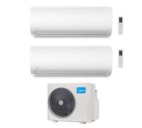 CONDIZIONATORE MIDEA DUAL SPLIT EVOLUTION 9000+12000 BTU INVERTER WIFI M2OH-14HF