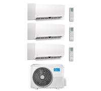 CLIMATIZZATORE MIDEA TRIAL SPLIT XTREME PRO 9+9+12 BTU CON GAS R32 WI-FI A++ M3OA-27HFN8