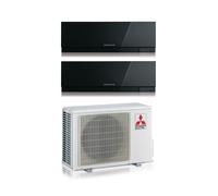 Condizionatore Mitsubishi Dual Inverter Kirigamine Zen Black Msz-Ef 9+12