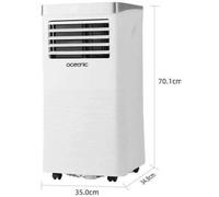 Condizionatore mobile monoblocco - OCEANIC - 2930W - 10000 BTU - Programmabile - Classe energetica A