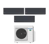 Condizionatore Panasonic Trial Inverter Etherea Dark 9+9+9 Wi-Fi Grigio Grafite
