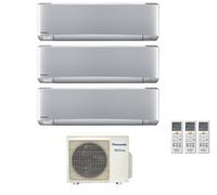 Condizionatore Panasonic Trial Split Inverter Serie Etherea Silver 9+12+12
