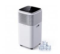 Condizionatore Portatile 12000 BTU con Rotelle e Telecomando, Climatizzatore Mobile 3 in 1 per Soggiorno, Ufficio Casa, Palestra, Box, Raffreddamento Rapido fino a 30 mq, Solo Freddo