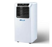 Condizionatore Portatile 4-in-1 12000 BTU Smart WiFi Telecomando Timer 24H Kit Finestra Zona 30m2 Energia con Spina UK 3 Pin BS 1363, White, 9000 BTU