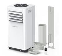 Condizionatore Portatile 7000 BTU/H,4-in-1 Climatizzatore Portatile,Ventilare,Deumidificazione,ventilazione mit Doppio Display Digitale,24H Timer,Modalità Sleep,Applicabile a 68m³(25㎡)