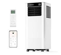Condizionatore Portatile 7000 BTU, Temprium Climatizzatore Portatile 3-in-1, Controllo tramite App/Telecomando, Kit di Tenuta per Finestra, Timer 24H, Funzionamento Silenzioso <48 dB, Copertura 20 m²