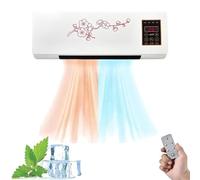 Condizionatore portatile, Aria mobile montata a parete, Mini AC split con funzioni di vento naturale e riscaldamento, Montaggio a parete con telecomando for casa, ufficio(B)