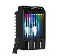 Condizionatore Portatile con Display, 4 IN 1 Climatizzatore Portatile con Telecomando, 4 Velocità 1000 Ml Raffreddatore D'aria Serbatoio Temporizzato Con Spray e Luce, Mini Condizionatore Senza Tubo