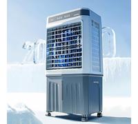 Condizionatore Portatile, Condizionatore D'aria Raffreddatore D'aria a Palude con 3 Velocità, Grande Serbatoio D'acqua, Oscillazione a 120°, Rotazione Della Rotella di Scorrimento(90x44x33cm/35x17x13i