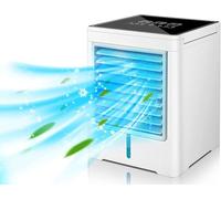 Condizionatore Portatile, Mini Ventilatore Silenzioso con 3 Velocità, USB Condizionatore d'aria Mobile, Condizionata d'aria Personale con Funzione Timer, Adatto per la Casa, la Stanza e l'ufficio