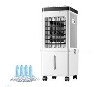 Condizionatore Portatile,Raffreddatore d'Aria 3 in 1,Serbatoio dell'acqua rimovibile da 15 l,con Timer 7.5H,3 Velocità e 3 Modalità,Oscillazione 90°,per Casa e Ufficio