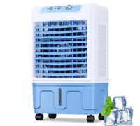 Condizionatore portatile, Raffreddatore d'aria evaporativo 3 in 1 con motore in rame aggiornato, Serbatoio dell'acqua extra grande e impacchi di ghiaccio, Ventola di raffreddament Mechanical Type 20L