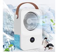 Condizionatore portatile, Raffreddatore d'aria evaporativo a 4 velocità Umidificatore Ventilatore da scrivania personale con grande serbatoio d'acqua Mini raffreddatore d'aria USB con umidificazione s