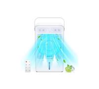 Condizionatore Portatile Silenzioso, Raffreddatore D'aria, 5 Velocità, 2 Modalità, Spegnimento Automatico, Timer Da 10 Ore Con Telecomando, Climatizzatore Portatile Di Grande Capacità (1500 ML)