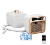 Condizionatore portatile split con pannello touch e telecomando, unità AC da campeggio silenziosa da 5000 BTU, timer 12 ore per campeggio in ufficio a casa 2-meter connecting pipe