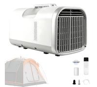 Condizionatore portatile,temperatura di raffreddamento 16-32°C,deumidificatore a raffreddamento rapido da 4400 a 5100 BTU,mini aria condizionata for campeggio,camper,auto, camion,furgone e pesca
