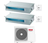 Condizionatore Riello Canalizzato Dual 12 + 18 con U.E AARIA MULTI 250 PI