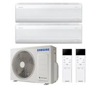 CONDIZIONATORE SAMSUNG WINDFREE AVANT S2 DUAL SPLIT 7+12 BTU INVERTER R32 AJ040