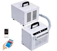 Condizionatore Split 13000 BTU, Climatizzatore Portatile da Campeggio con WiFi e Telecomando - Timer 12H, Flusso d’Aria 130m³/h, Senza Installazione per Casa, Ufficio e Campeggio 2m-Pipe