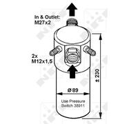 Condizionatore Trockner Alluminio Per Volvo 940 II Kombi 945 944 744 745