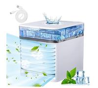 Condizionatori Per Auto Portatili - Con Luci A Led A 7 Colori Condizionatore Portatile Cubo - Usa Solo Acqua Pulita Nebulizzatore Da Esterno, per Casa E Ufficio