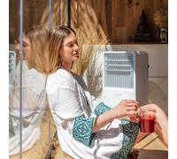 Cecotec Climatizzatore Portatile ForceClima 7150 Style. 7000 BTU, area di copertura 20 m2, 2 velocità, Telecomando, Display a LED, 4 modalità di funzionamento, Timer, Ruote a 360º