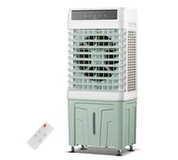 Condizionatori Portatili, Raffreddatore D'aria Evaporativo a 3 Velocità, Raffrescatore Portatile con Oscillazione a 120°, Grande Serbatoio D'acqua da 42 Litri, 4 Contenitori for Il Ghiaccio(Gray)