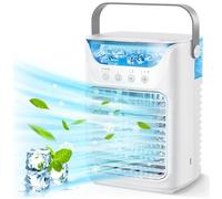 Condizionatori portatili, unità di climatizzazione portatili regolabili a 3 velocità per stanze con GRANDEs serbatoio dell'acqua da 40 once, raffreddatore d'ARIAs silenzioso e confortevole