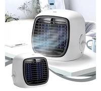 Condizionatori Portatili Ventilatore da Scrivania, Mini Raffreddatore d'Aria Silenzioso AC Personale, Ventola di Raffreddamento da Tavolo da 6-8 Ore, Piccola Ventola Nebulizzante Mobile a 3 velocità f