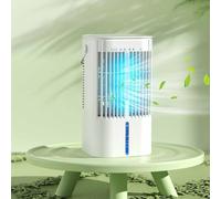 Condizionatori portatili Ventola di raffreddamento, Raffreddatore d'aria portatile con 7 luci notturne, 3 velocità della ventola, timer, oscillazione a 45°, Mini ventilatore del condizionatore d'aria