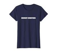 Condizioni di siccità Maglietta, Donna, Navy, S