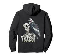 Condor Avvoltoio Scheletro Andino Condor Halloween Felpa con Cappuccio